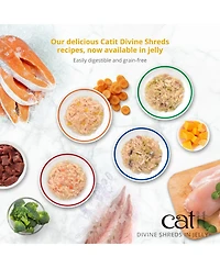 Catit Divine Shreds in Jelly, Chicken Multipack, 12x 85g Can
