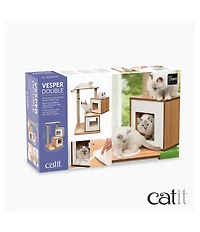 Vesper Cat Furniture, V-Double, Walnut