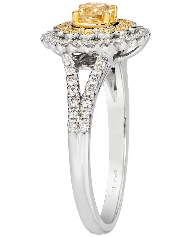 Le Vian Diamond Ring (3/4 ct. t.w.) in 14K Two-Tone Vanilla and Honey Gold