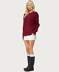 Edikted Women's Lavonne Oversized Knit Raglan Sweater