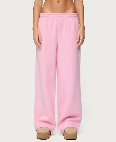Edikted Women's Polyester Cotton Totally Sweatpants