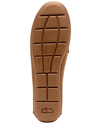 Coach Women's Sculpted C Round Toe Suede Driver Loafers