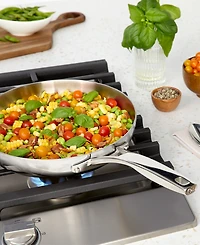 Calphalon Premier Stainless Steel 3-Piece Fry Pan Set