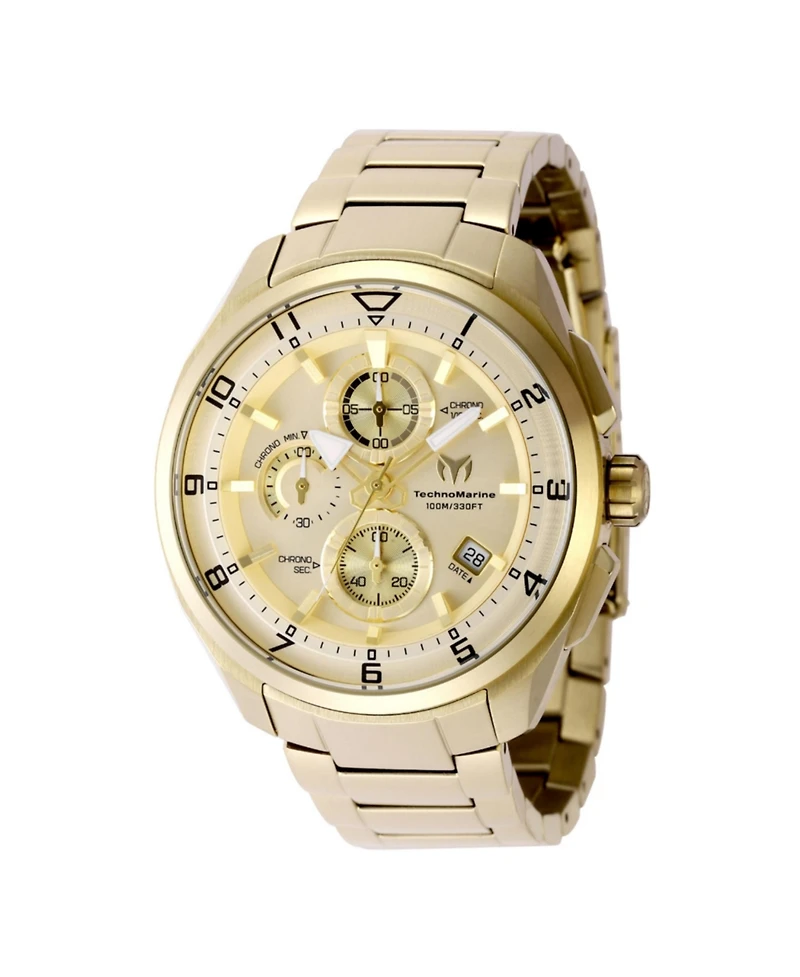 Technomarine Men's Tm-318130 Ocean Quartz Gold Dial Watch