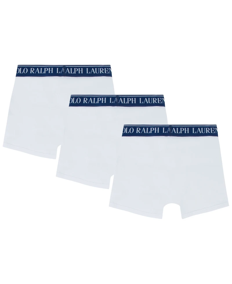 Polo Ralph Lauren Big Boys Cotton Stretch Boxer Briefs 3-Pack
