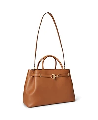 Lauren Ralph Leather Blaike Satchel Bag