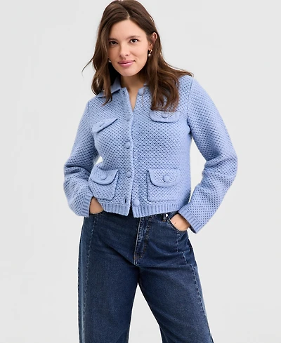 On 34th Women's Collared Sweater Jacket, Macy's Exclusive