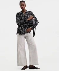 On 34th Women's Woven Open-Heart Button-Down Shirt, Macy's Exclusive