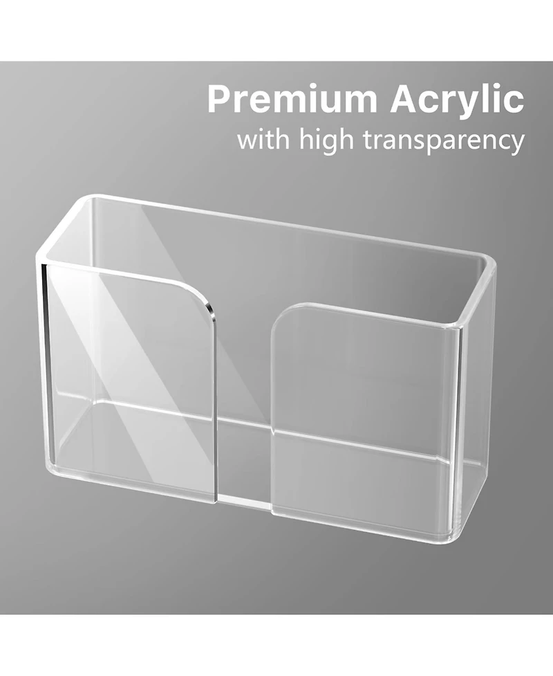 3 Pack Acrylic Cabinet Door Organizer, Kitchen Storage for Tupperware Lid, Wall Mounted Clear Bins for Pantry, Rv, Heavy Duty Slim Basket