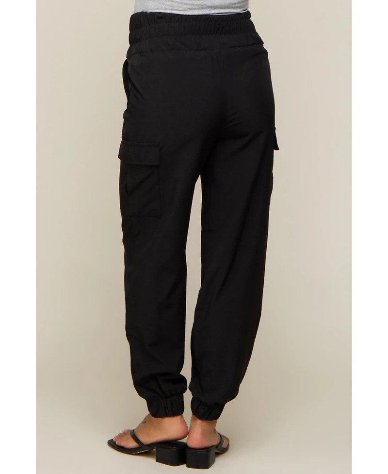 Pinkblush Maternity Black Cargo Pocket Joggers