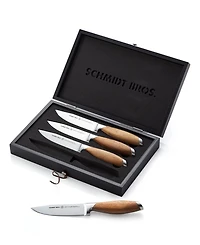 Schmidt Brothers Bonded Teak 4-Pc. Steak Knife Set