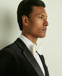 Reiss Men's Velvet Single-Breasted Tailored Fit Blazer