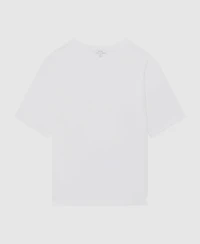 Reiss Men's Cotton Garment-Dyed Oversized T-Shirt