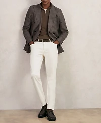 Reiss Men's Merino Wool Half-Zip Sweater