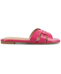 Journee Collection Women's Arrina Slip On Flat Sandals