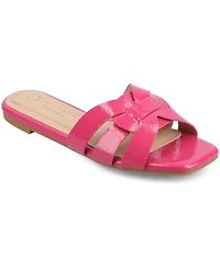 Journee Collection Women's Arrina Slip On Flat Sandals