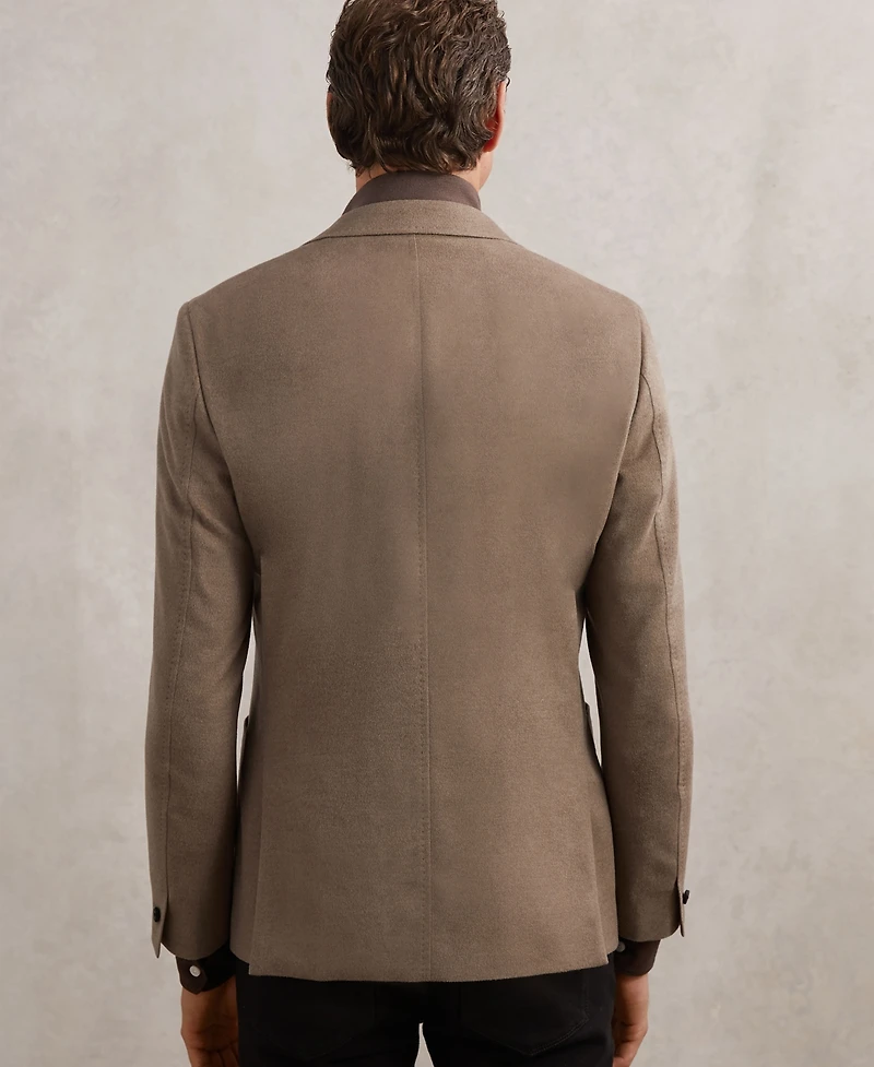 Reiss Men's Single-Breasted with Gilet Insert Tailored-Fit Blazer