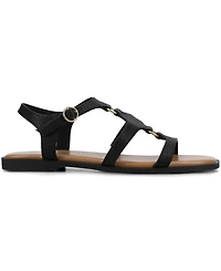 Journee Collection Women's Briley Open Toe Ankle Strap Sandal