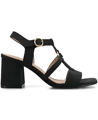 Journee Collection Women's Merisol Open Toe Ankle Strap Sandals