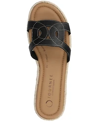 Journee Collection Women's Rosalinda Slip On Open Toe Espadrille Sandals