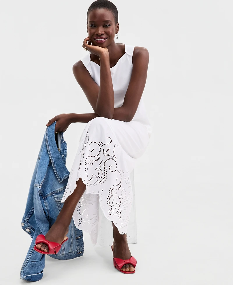 On 34th Women's Knit Sleeveless Boat-Neck Top, Macy's Exclusive