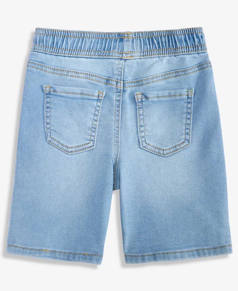 Epic Threads Boys 12M-5T Fulton Knit Denim Shorts, Macy's Exclusive