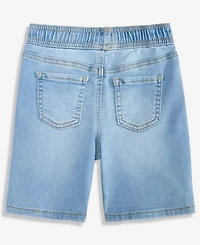 Epic Threads Boys 12M-5T Fulton Knit Denim Shorts, Macy's Exclusive