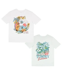 Tommy Bahama Boys 2 Piece Casual Crewneck T-Shirt Bundle Set