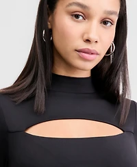 Bar Iii Women's Cutout Long-Sleeve Bodysuit, Macy's Exclusive