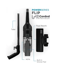 Black & Decker PowerSeries Flip 3-in-1 Corded Stick Vacuum
