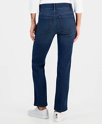 Style & Co Petite High-Rise Pull-On Straight-Leg Jeans, Macy's Exclusive