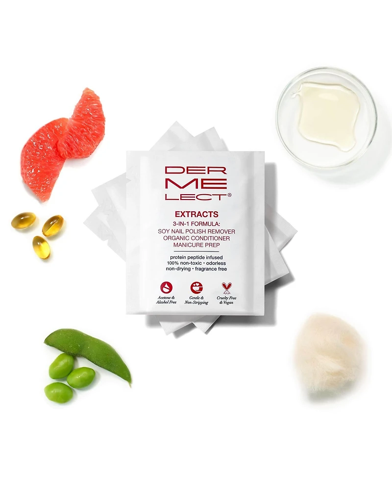 Dermelect Extracts 3-in-1 Soy Nail Polish Remover
