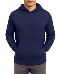 Blue Ice Men's Waffle Knit Thermal Pull-On Hoodie