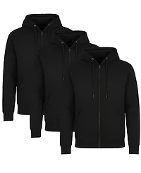 Blue Ice Men's Lined Full-Zip Hoodie, 3-Pack