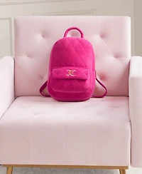 Juicy Couture Quilted Backpack Shaped Decorative Pillow, 12" x 8.5"
