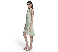 Vince Camuto Women's Signature Stretch Halter Neck Dress