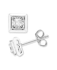 Macy's Diamond Stud Earrings (1/4 ct. t.w.) in 14K White Gold