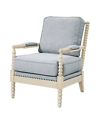 Madison Park 25.5" Solid Wood Frame Turned-wood legs Accent Armchair