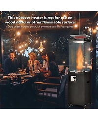 Sugift 41000 Btu Propane Patio Heater with Metal Hood