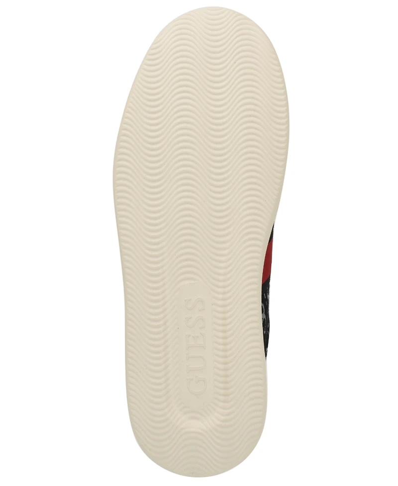 Guess Men's Caffen Branded Lace-Up Casual Sneakers