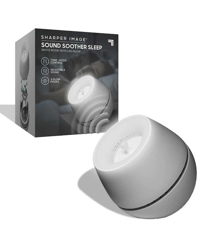 Sharper Image Sound Soother Noise Machine with Led Glow