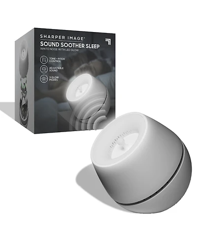 Sharper Image Sound Soother Noise Machine with Led Glow