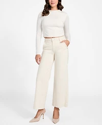 Guess Women's Wide Leg Stretch Denim Jeans