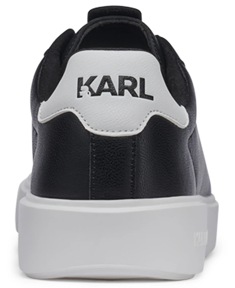 Karl Lagerfeld Paris Men's Logo Plain Toe Sneakers