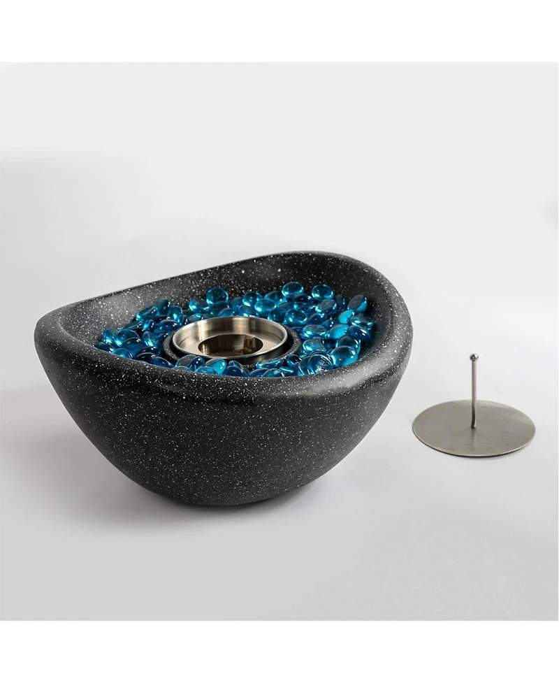 Tabletop Fire Pit, Outdoor Fire Pit, Portable Concrete Fire Pit, Outdoor Table Top Fire Pit, Mini Fire Pit Smokeless Fire Bowl