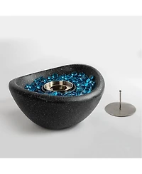 Tabletop Fire Pit, Outdoor Fire Pit, Portable Concrete Fire Pit, Outdoor Table Top Fire Pit, Mini Fire Pit Smokeless Fire Bowl