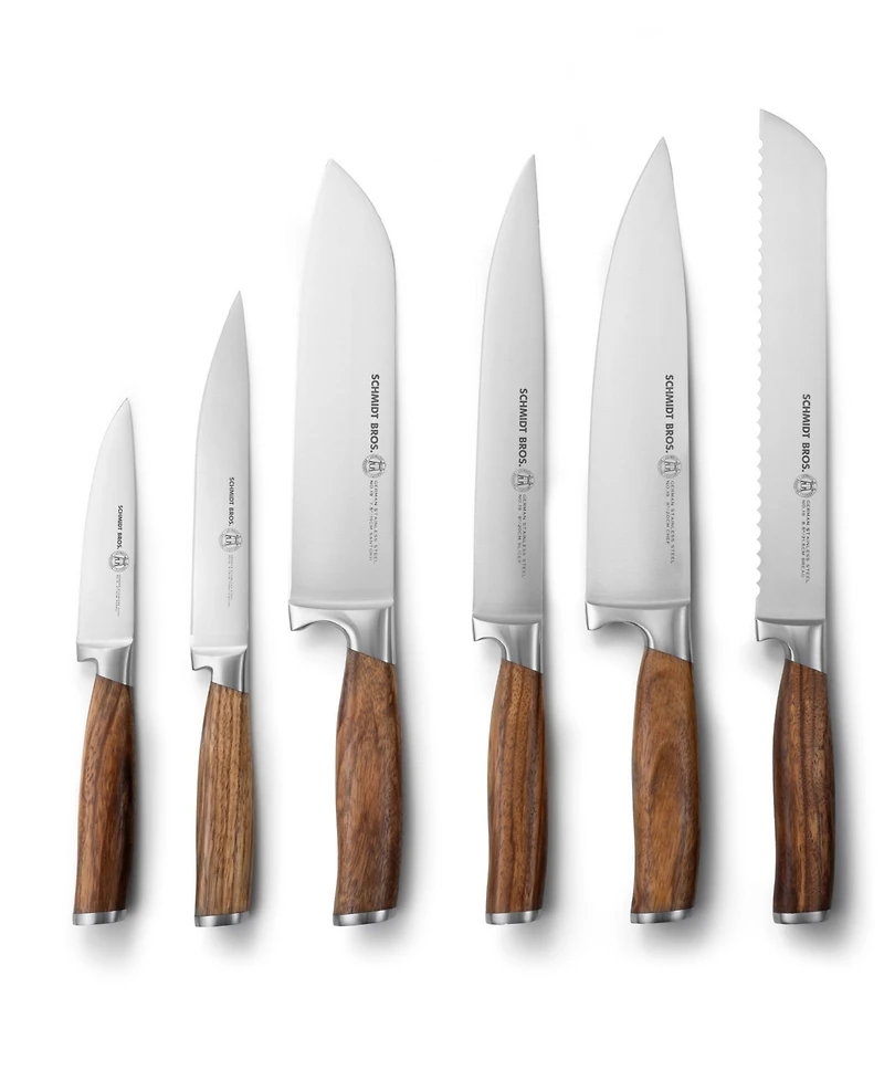 Schmidt Brothers Zebra Wood 7-Pc. Knife Block Set