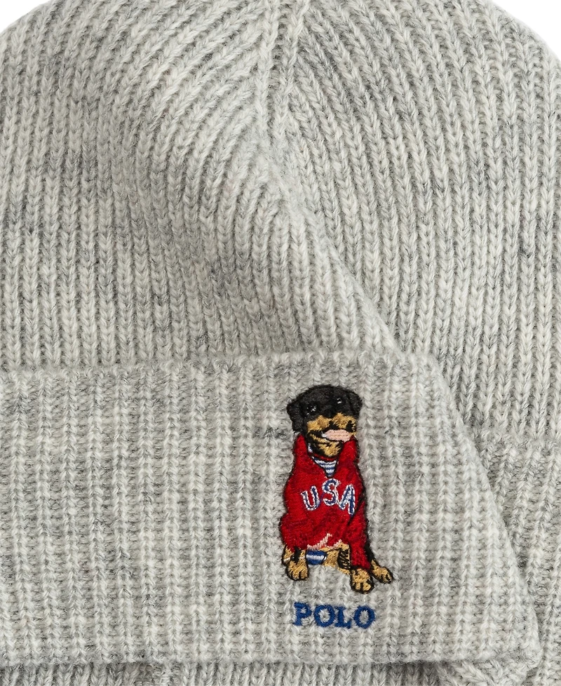 Polo Ralph Lauren Men's Usa Dog Beanie