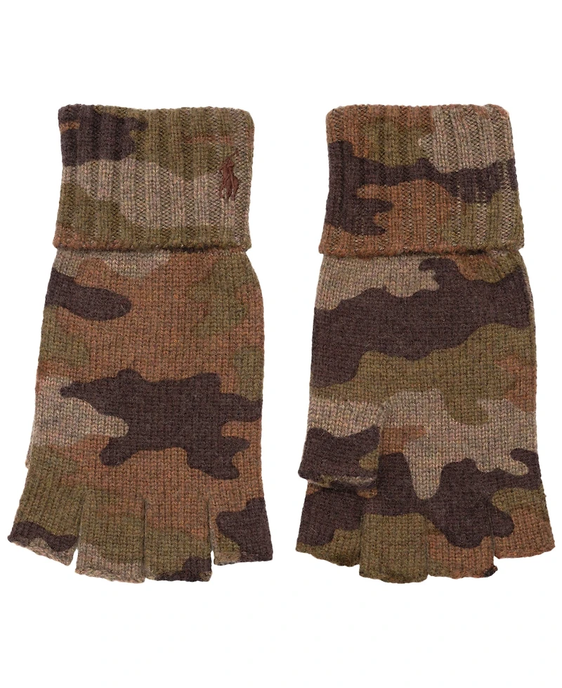 Polo Ralph Lauren Men's Camo Fingerless Gloves