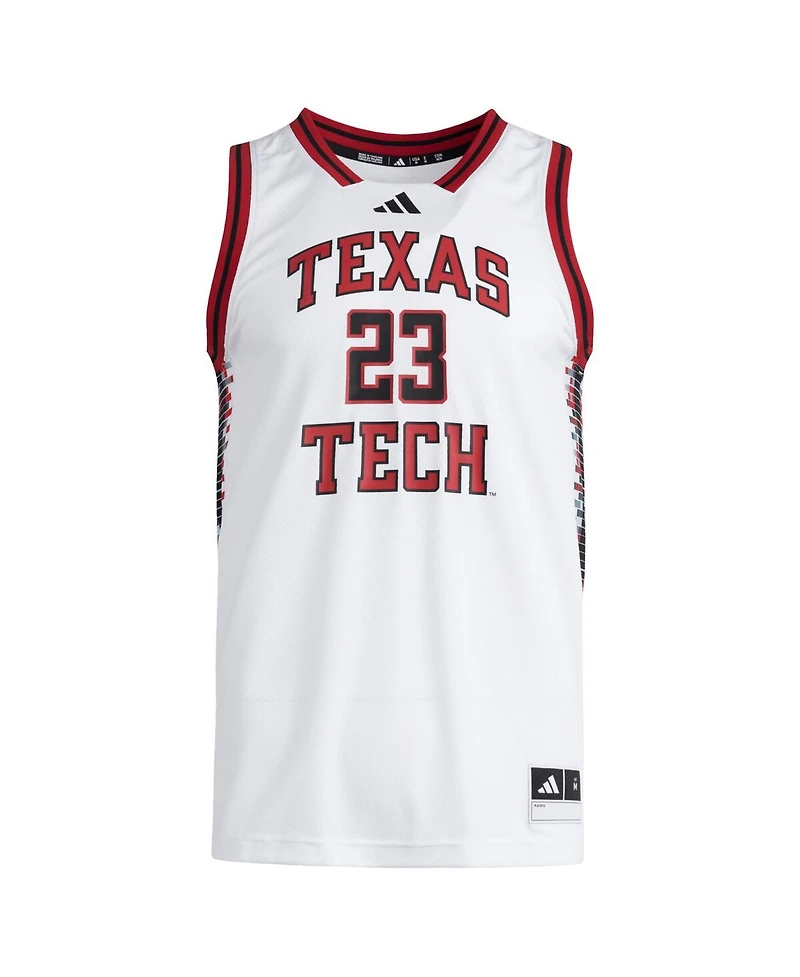 Adidas Men's 23 White Texas Tech Red Raiders Replica Swingman Jersey